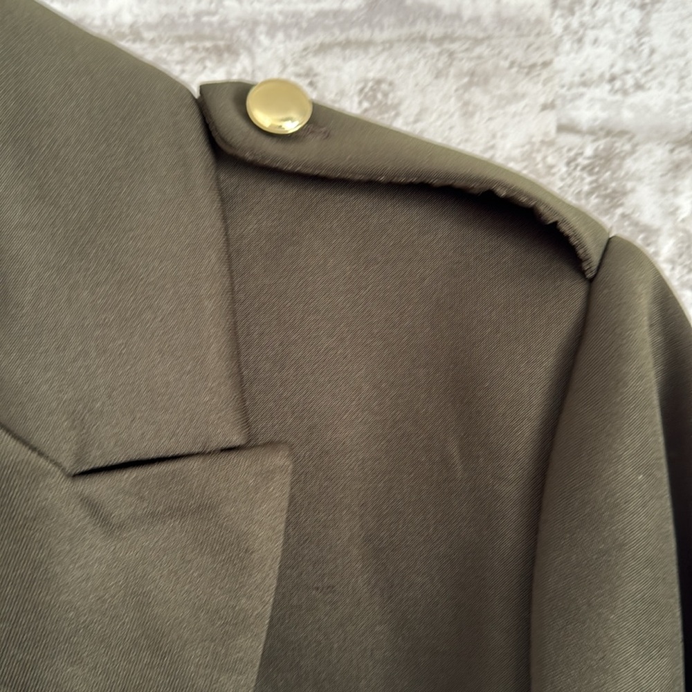 NWOT Cropped Blazer Hunter Green Sz 12 - Picture 4 of 7